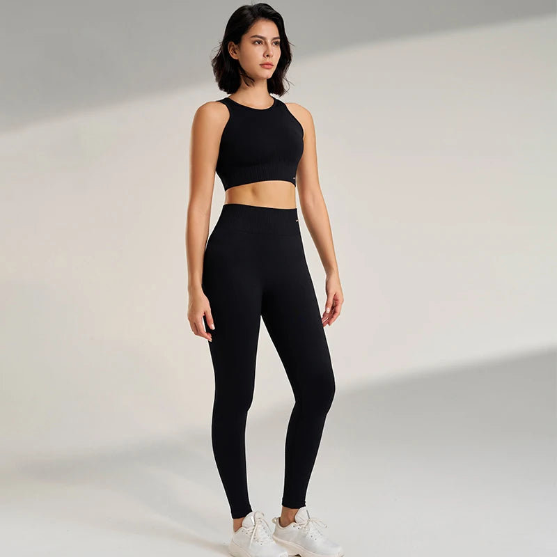 High Waisted Yoga Top and Leggings