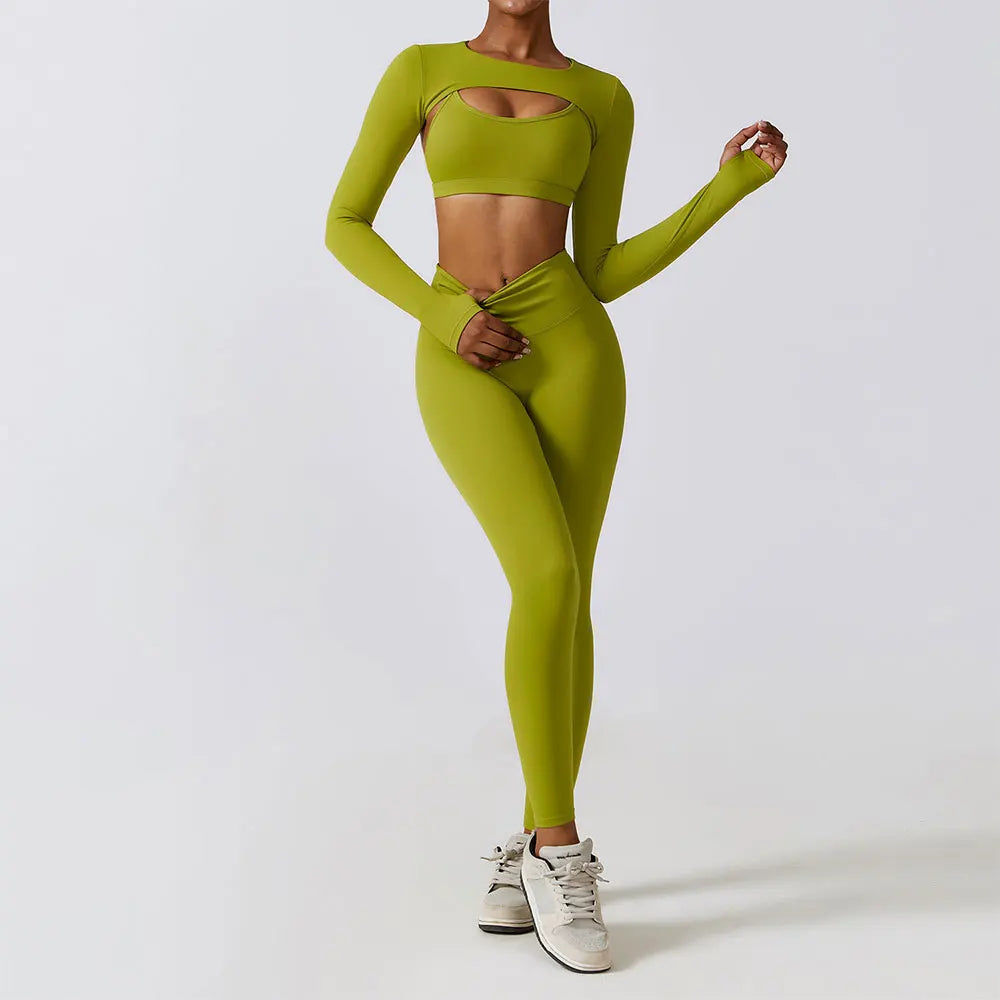 Long Sleeve Yoga Legging Set